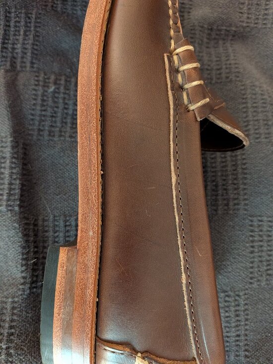 Rancourt Beefroll Penny Loafers - Carolina Brown Chromexcel